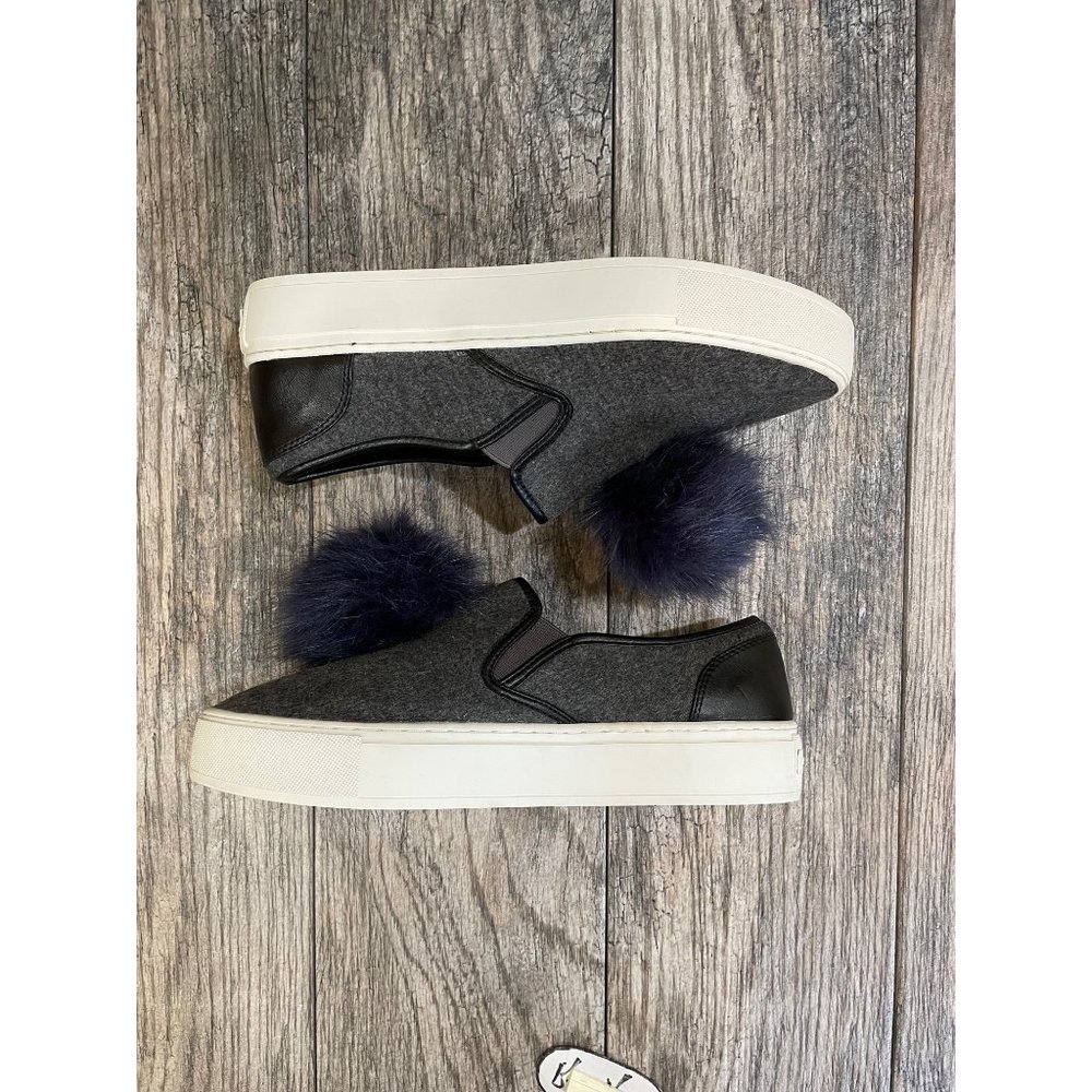 REBECCA MINKOFF Womens Sloane Slip On Pompom Fashion Platform Sneaker size 8.5 - Picture 7 of 12